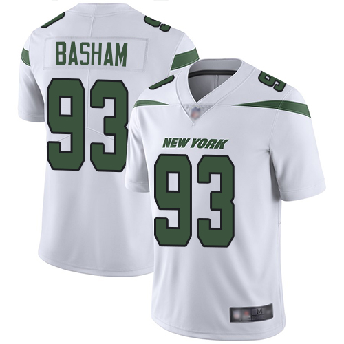 New York Jets Limited White Youth Tarell Basham Road Jersey NFL Football #93 Vapor Untouchable